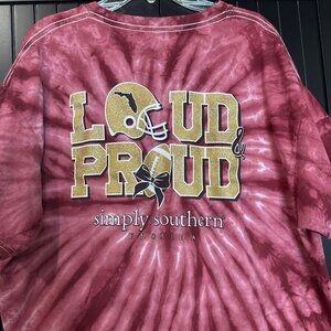 Simply Southern Florida State Seminoles T-Shirt XL Tie Dye Loud Proud FSU Tee
